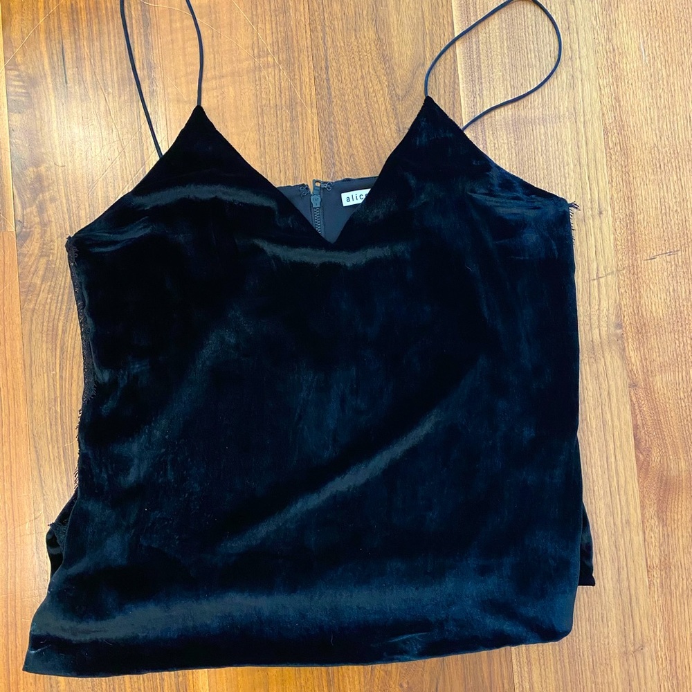 Alice + Olivia Velvet Tank Top